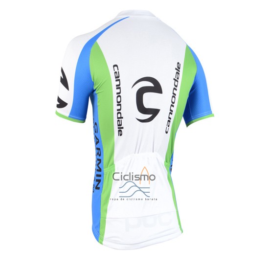 Cannondale Ropa Ciclismo Culotte Corto 2015 Hombre Mangas Cortas Verde y Blanco