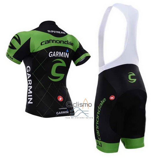 Cannondale Ropa Ciclismo Culotte Corto 2015 Hombre Mangas Cortas Verde y Negro