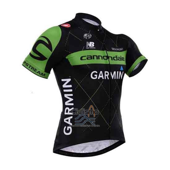 Cannondale Ropa Ciclismo Culotte Corto 2015 Hombre Mangas Cortas Verde y Negro