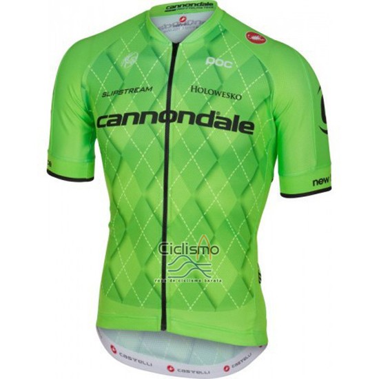 Cannondale Ropa Ciclismo Culotte Corto 2016 Hombre Mangas Cortas Negro y Verde