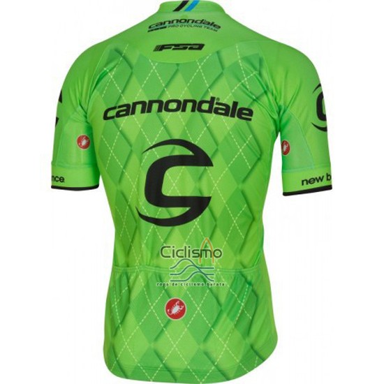 Cannondale Ropa Ciclismo Culotte Corto 2016 Hombre Mangas Cortas Negro y Verde