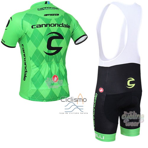 Cannondale Ropa Ciclismo Culotte Corto 2016 Hombre Mangas Cortas Verde