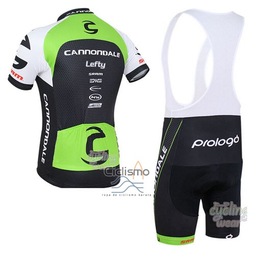 Cannondale Ropa Ciclismo Culotte Corto 2016 Hombre Mangas Cortas Verde y Negro