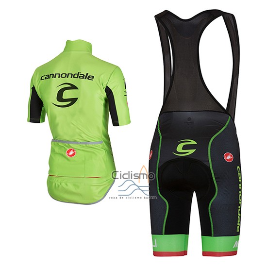 Cannondale Ropa Ciclismo Culotte Corto 2017 Hombre Mangas Cortas Verde
