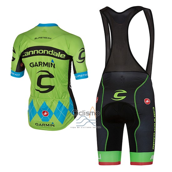 Cannondale Ropa Ciclismo Culotte Corto 2017 Hombre Mangas Cortas Verde y Azul