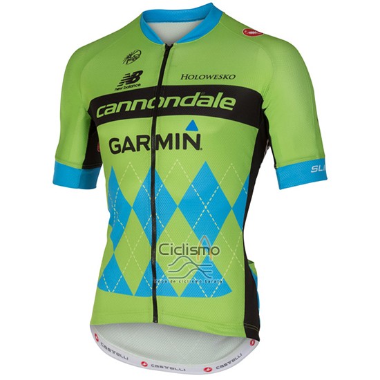 Cannondale Ropa Ciclismo Culotte Corto 2017 Hombre Mangas Cortas Verde y Azul