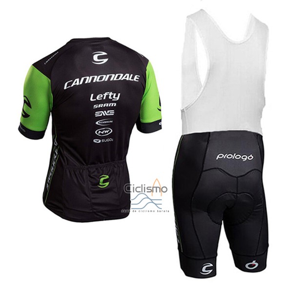 Cannondale Ropa Ciclismo Culotte Corto 2017 Hombre Mangas Cortas Verde y Negro