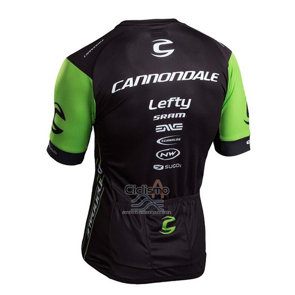 Cannondale Ropa Ciclismo Culotte Corto 2017 Hombre Mangas Cortas Verde y Negro