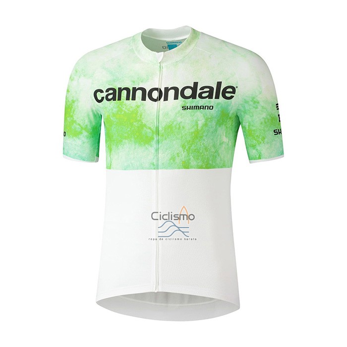 Cannondale Ropa Ciclismo Culotte Corto 2021 Hombre Mangas Cortas Blanco Verde
