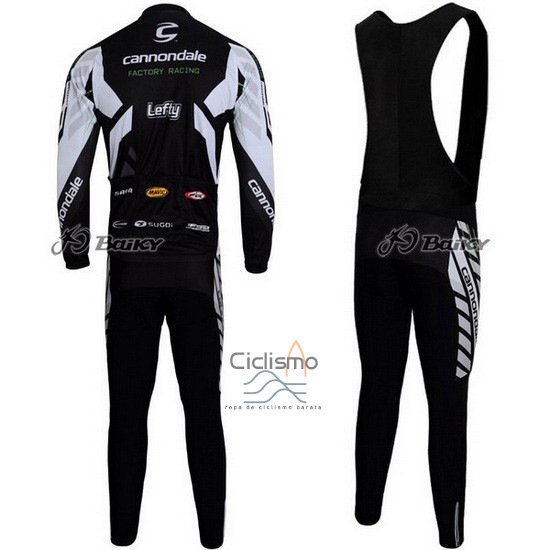 Cannondale Ropa Ciclismo Culotte Largo 2012 Hombre Mangas Largas Negro
