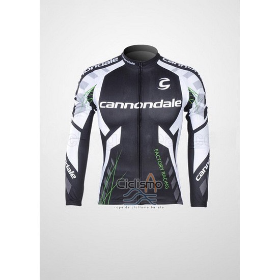 Cannondale Ropa Ciclismo Culotte Largo 2012 Hombre Mangas Largas Negro y Blanco