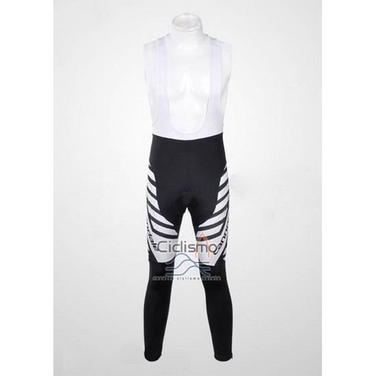 Cannondale Ropa Ciclismo Culotte Largo 2012 Hombre Mangas Largas Negro y Blanco