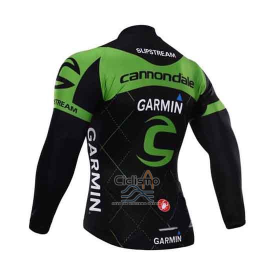 Cannondale Ropa Ciclismo Culotte Largo 2015 Hombre Mangas Largas Verde y Negro