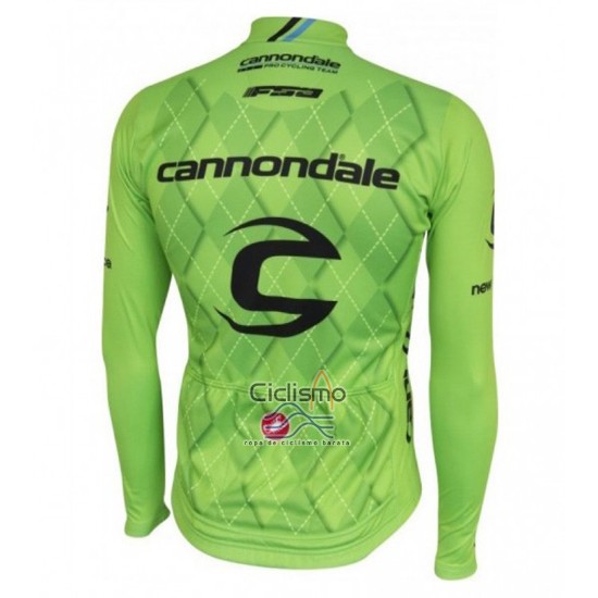 Cannondale Ropa Ciclismo Culotte Largo 2016 Hombre Mangas Largas Negro y Verde