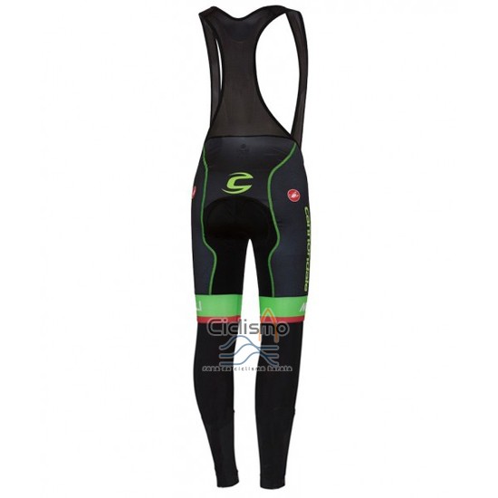 Cannondale Ropa Ciclismo Culotte Largo 2016 Hombre Mangas Largas Negro y Verde