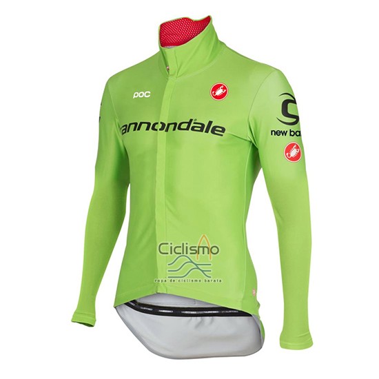 Cannondale Ropa Ciclismo Culotte Largo 2017 Hombre Mangas Largas Verde