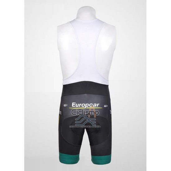 Europcar Ropa Ciclismo Culotte Corto 2012 Hombre Mangas Cortas Verde