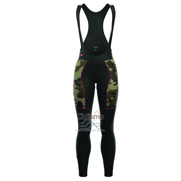 Ale Camo Ropa Ciclismo Culotte Largo 2017 Hombre Mangas Largas Naranja y Negro