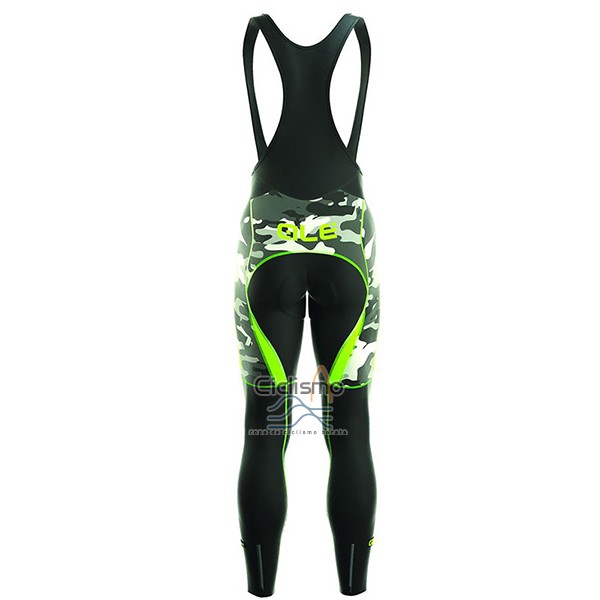 Ale Camo Ropa Ciclismo Culotte Largo 2017 Hombre Mangas Largas Verde y Negro