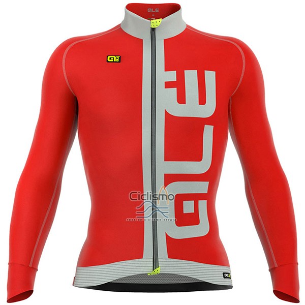 Ale Graphics Prr Arcobaleno Ropa Ciclismo Culotte Largo 2017 Hombre Mangas Largas Rojo