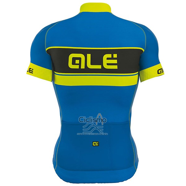 Ale Graphics Prr Bermuda Ropa Ciclismo Culotte Corto 2017 Hombre Mangas Cortas AMarillo y Azul