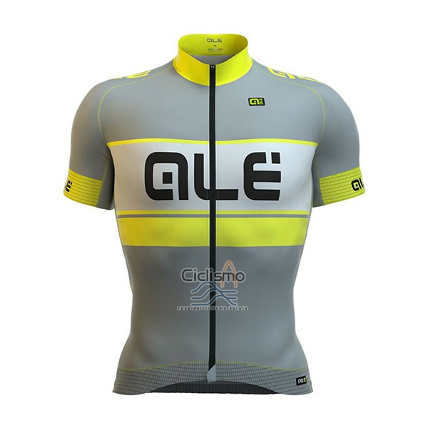 Ale Graphics Prr Bermuda Ropa Ciclismo Culotte Corto 2017 Hombre Mangas Cortas AMarillo y Gris