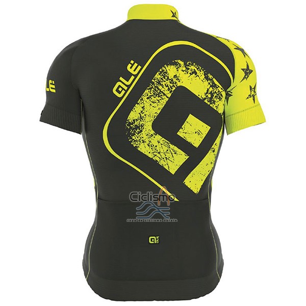 Ale Graphics Prr Star Ropa Ciclismo Culotte Corto 2017 Hombre Mangas Cortas AMarillo