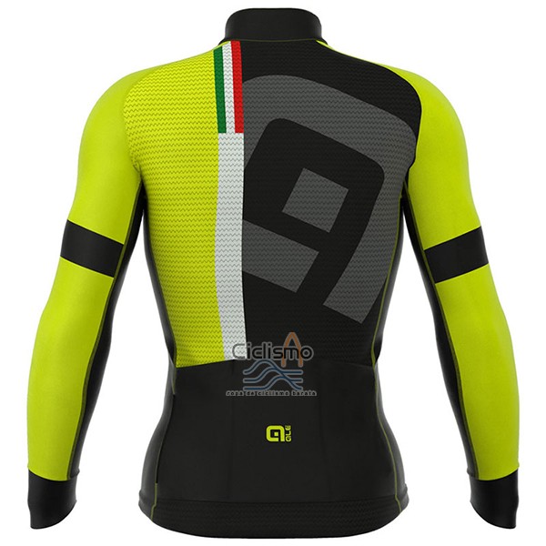 Ale Graphics Prr Tirreno Ropa Ciclismo Culotte Largo 2017 Hombre Mangas Largas Negro y AMarillo