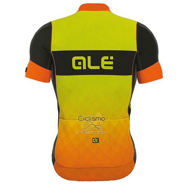 Ale R-ev1 Rumbles Ropa Ciclismo Culotte Corto 2017 Hombre Mangas Cortas AMarillo