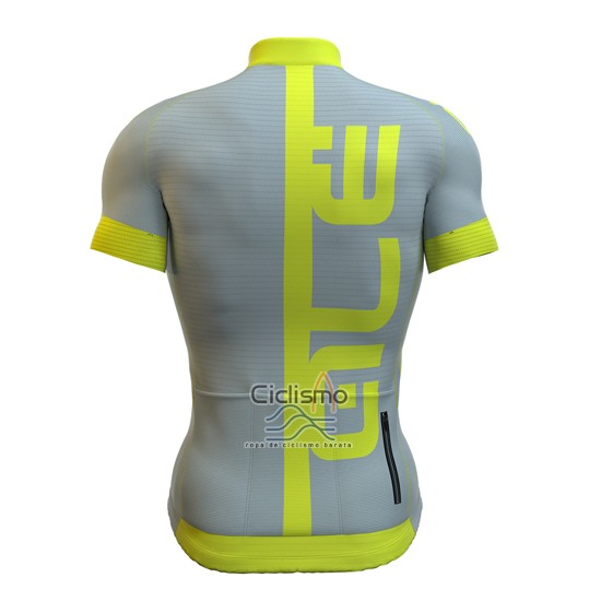 Ale Ropa Ciclismo Culotte Corto 2016 Hombre Mangas Cortas AMarillo y Gris
