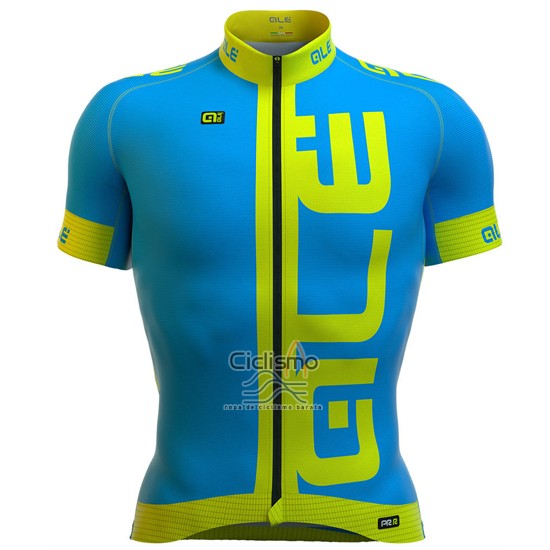 Ale Ropa Ciclismo Culotte Corto 2016 Hombre Mangas Cortas Azul y AMarillo