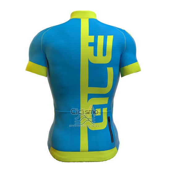 Ale Ropa Ciclismo Culotte Corto 2016 Hombre Mangas Cortas Azul y AMarillo