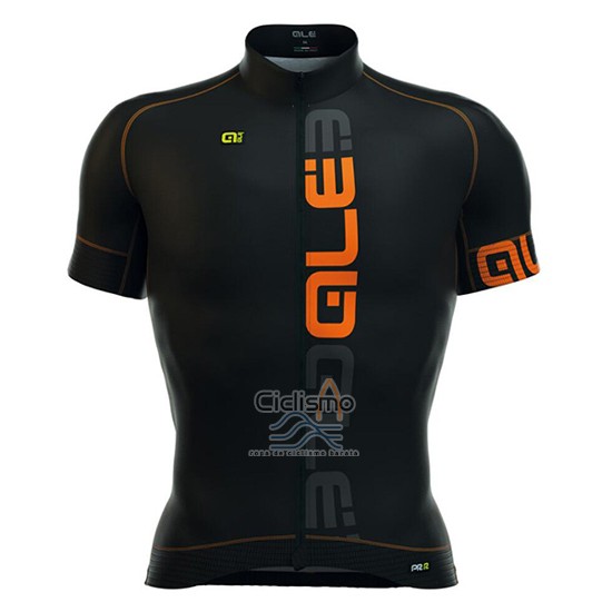 Ale Ropa Ciclismo Culotte Corto 2016 Hombre Mangas Cortas Naranja y Negro