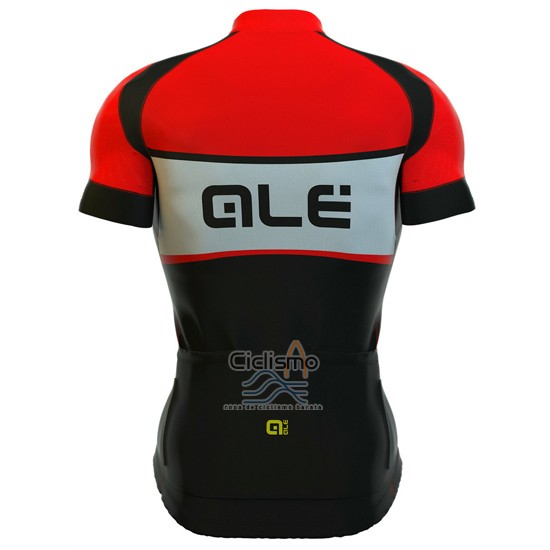 Ale Ropa Ciclismo Culotte Corto 2016 Hombre Mangas Cortas Rojo Blanco Negro