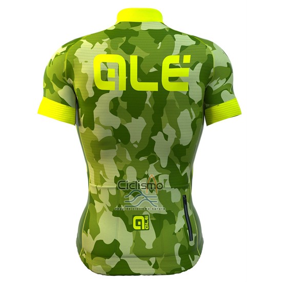 Ale Ropa Ciclismo Culotte Corto 2016 Hombre Mangas Cortas Verde y AMarillo