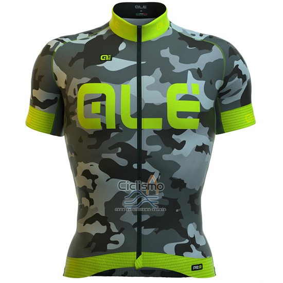 Ale Ropa Ciclismo Culotte Corto 2016 Hombre Mangas Cortas Verde y Gris