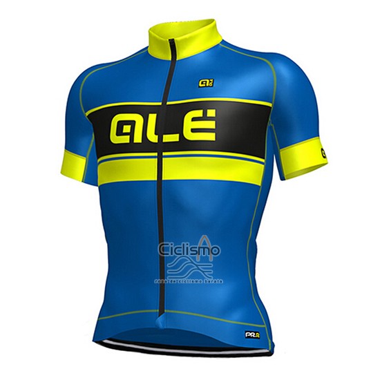 Ale Ropa Ciclismo Culotte Corto 2017 Hombre Mangas Cortas Azul y AMarillo