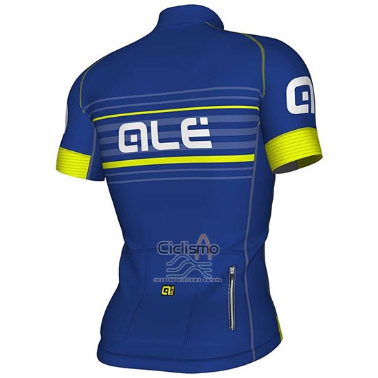 Ale Ropa Ciclismo Culotte Corto 2018 Hombre Mangas Cortas Azul y AMarillo