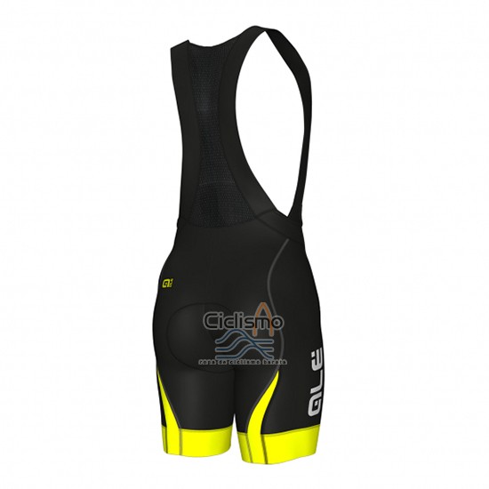 Ale Ropa Ciclismo Culotte Corto 2018 Hombre Mangas Cortas Azul y AMarillo