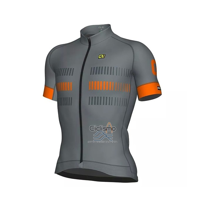 Ale Ropa Ciclismo Culotte Corto 2021 Hombre Mangas Cortas Gris Naranja