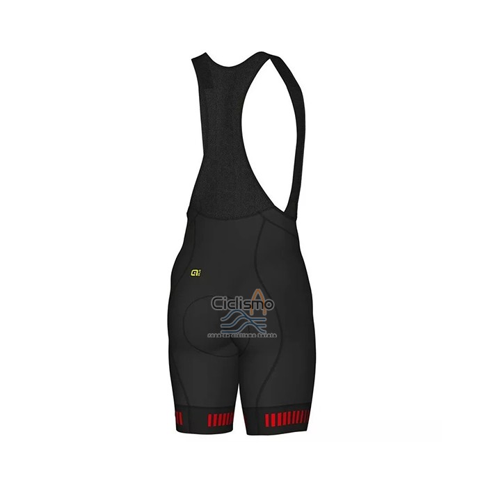 Ale Ropa Ciclismo Culotte Corto 2021 Hombre Mangas Cortas Rojo Negro