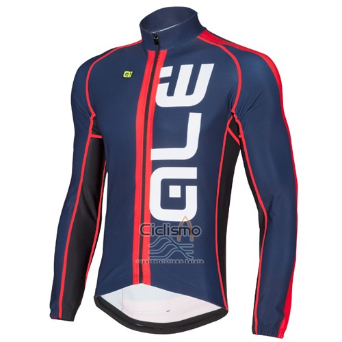 Ale Ropa Ciclismo Culotte Largo 2016 Hombre Mangas Largas Azul y Rojo