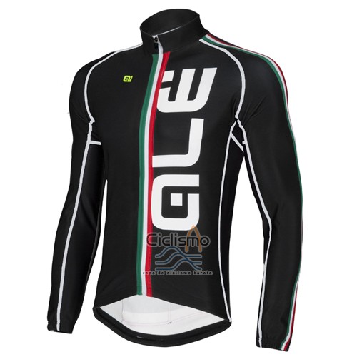 Ale Ropa Ciclismo Culotte Largo 2016 Hombre Mangas Largas Negro y Blanco