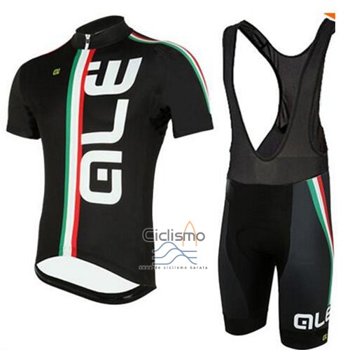 Ale Ropa Ciclismo Culotte Largo 2016 Hombre Mangas Largas Negro y Blanco