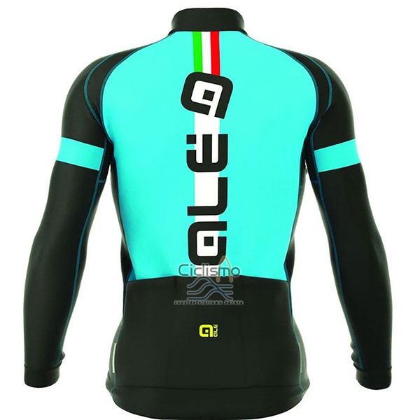 Ale Ropa Ciclismo Culotte Largo 2017 Hombre Mangas Largas ADriatico Azul Claro y Negro