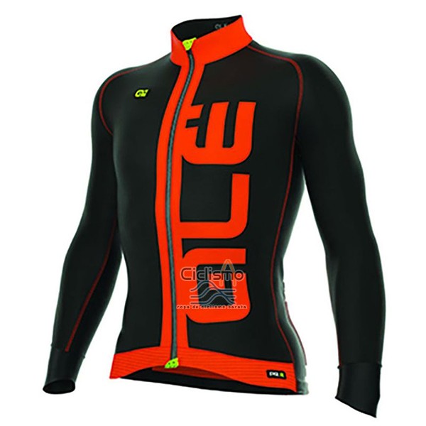 Ale Ropa Ciclismo Culotte Largo 2017 Hombre Mangas Largas ADriatico Rojo y Negro