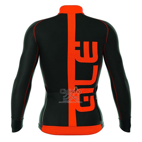 Ale Ropa Ciclismo Culotte Largo 2017 Hombre Mangas Largas ADriatico Rojo y Negro
