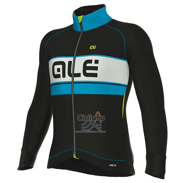 Ale Ropa Ciclismo Culotte Largo 2017 Hombre Mangas Largas Bering Azul Claro y Negro