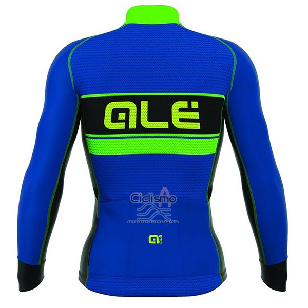 Ale Ropa Ciclismo Culotte Largo 2017 Hombre Mangas Largas Bering Azul y Verde