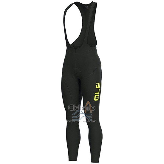 Ale Ropa Ciclismo Culotte Largo 2019 Hombre Mangas Largas Slide AMarillo Negro